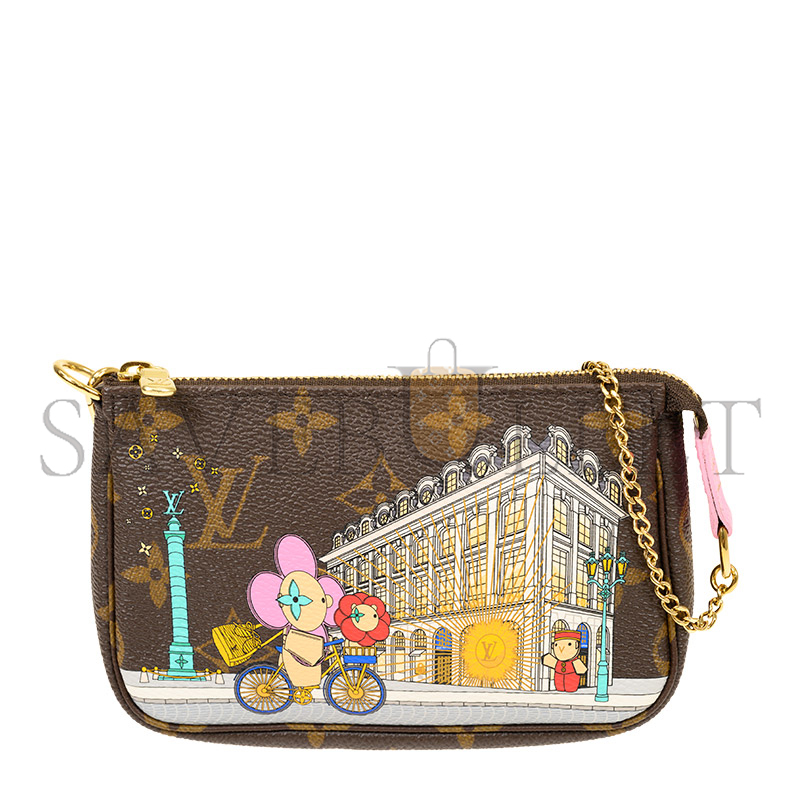 LOUIS VUITTON MINI DOUBLE ZIP POCHETTE M81760 (15.5*10.5*4cm)